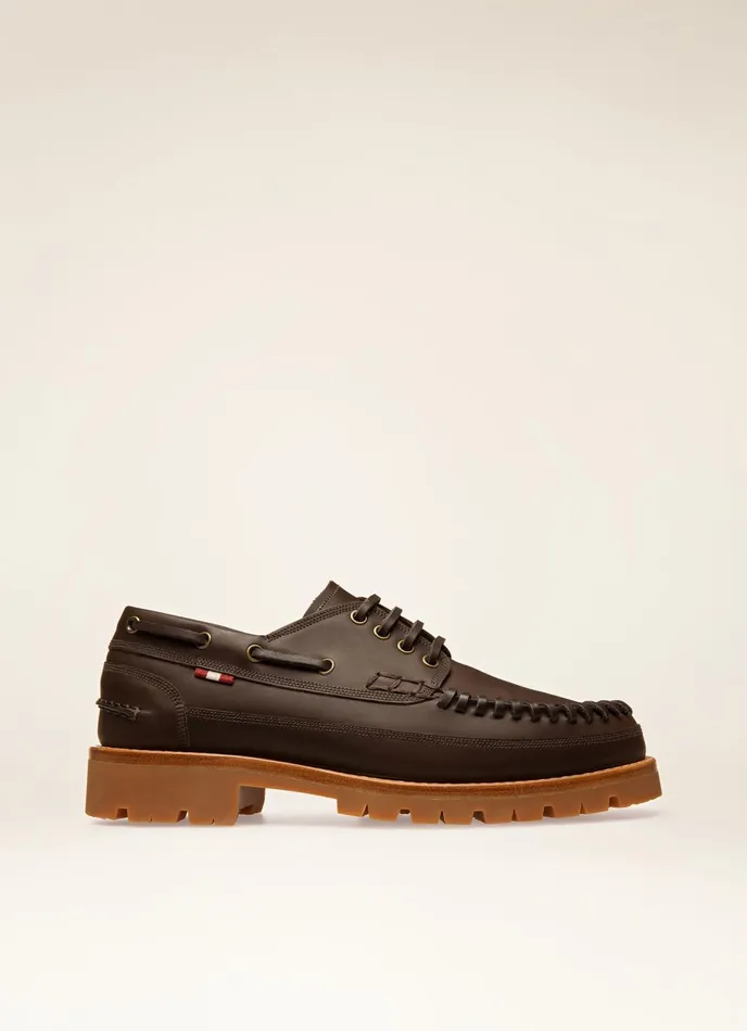 Women Bally Flats and Moccasins Tristan 8211 Leather Moccasin In Brown