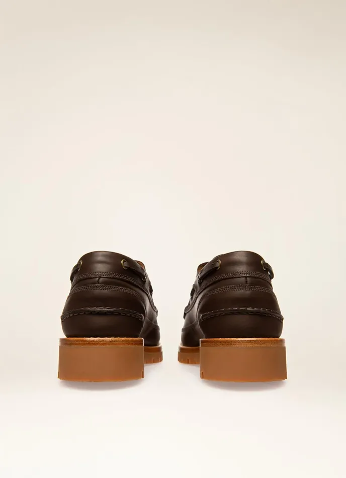 Women Bally Flats and Moccasins Tristan 8211 Leather Moccasin In Brown