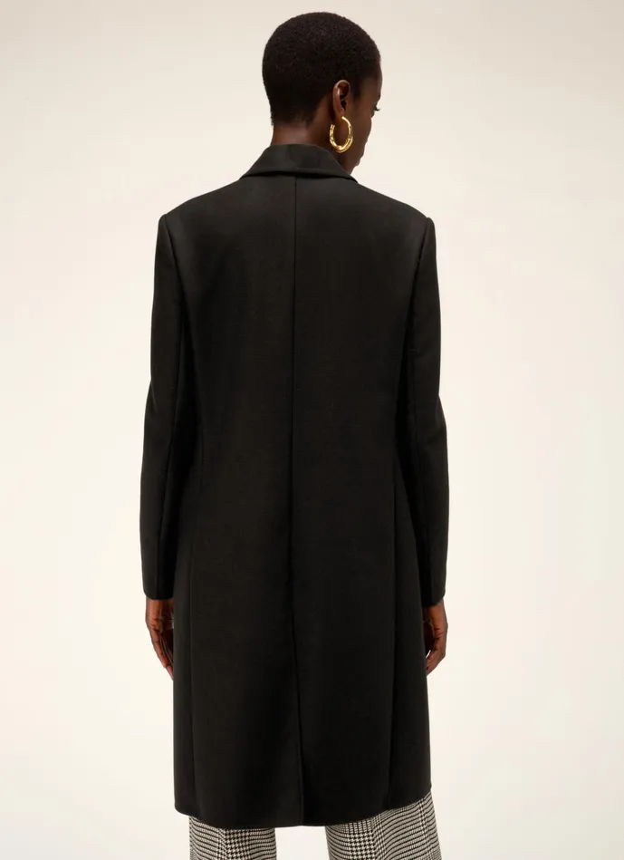 Women Bally Outerwear SingleBreasted Coat 8211 Virgin Wool Mix Outerwear In Black