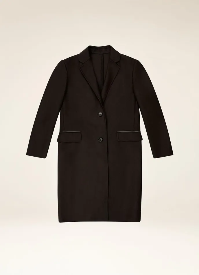 Women Bally Outerwear SingleBreasted Coat 8211 Virgin Wool Mix Outerwear In Black