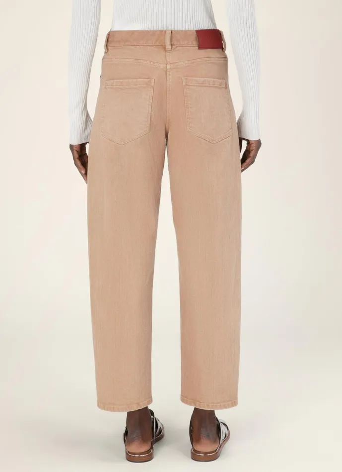 Women Bally Pants Denim Trousers 8211 Cotton Denim Trousers In Pink