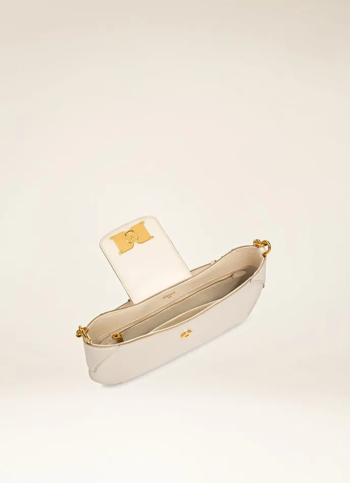 Women Bally Shoulder Bags Breanne 8211 Leather Shoulder Bag In Bone