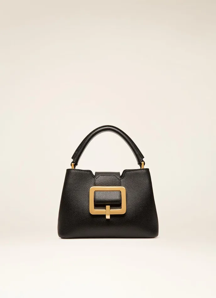 Women Bally Top Handle Bags Jorah Small 8211 Leather Top Handle Bag In Black
