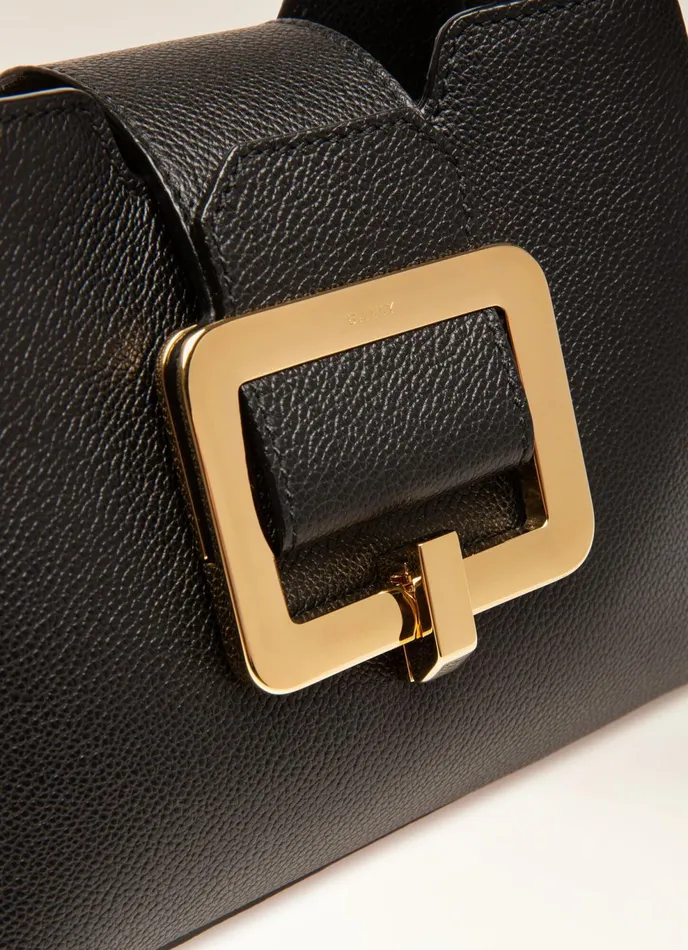 Women Bally Top Handle Bags Jorah Small 8211 Leather Top Handle Bag In Black