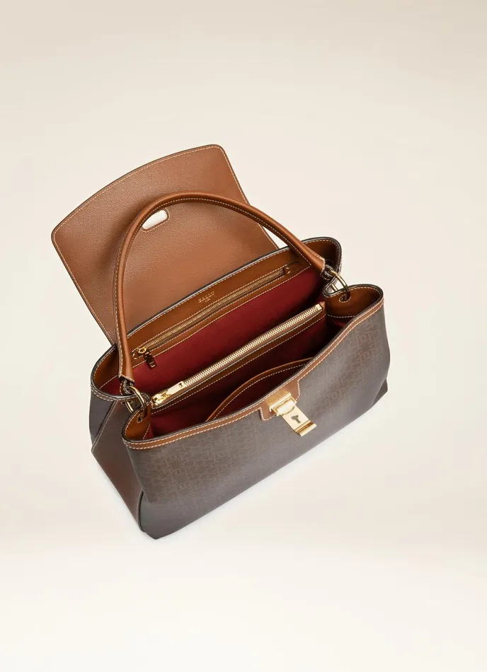 Women Bally Top Handle Bags Layka 8211 TPU Top Handle Bag In Brown