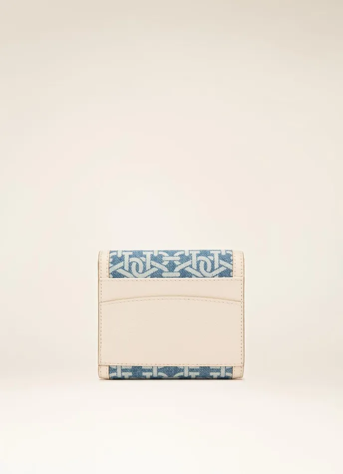 Women Bally Wallets Blessy 8211 Organic Cotton Denim Wallet In Blue
