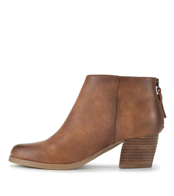 Women Baretraps Booties Lauryn Block Heel Ankle Bootie Walnut Women Baretraps Booties Lauryn Block Heel Ankle Bootie Walnut