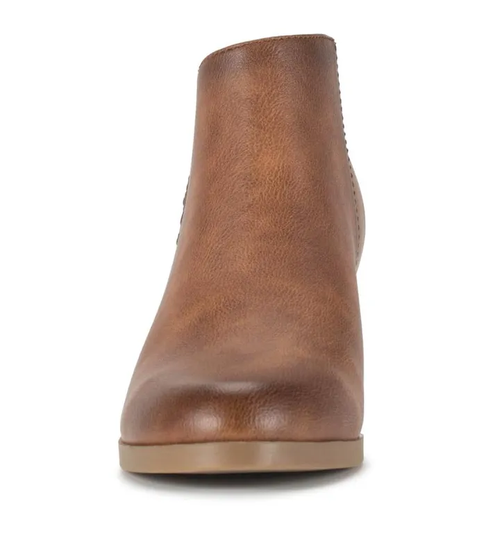 Women Baretraps Booties Lauryn Block Heel Ankle Bootie Walnut Women Baretraps Booties Lauryn Block Heel Ankle Bootie Walnut