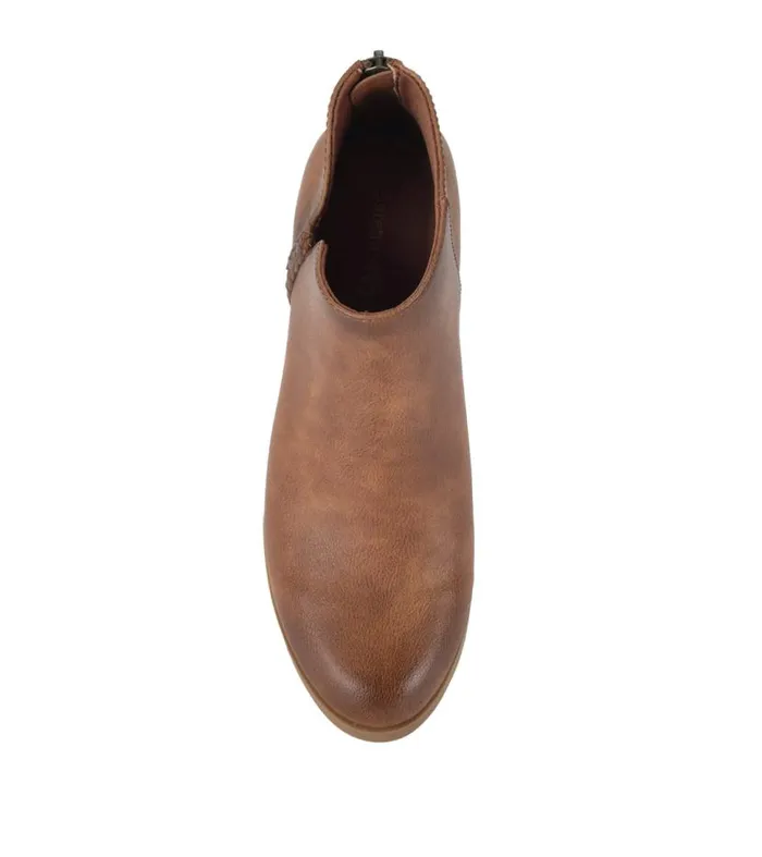 Women Baretraps Booties Lauryn Block Heel Ankle Bootie Walnut Women Baretraps Booties Lauryn Block Heel Ankle Bootie Walnut