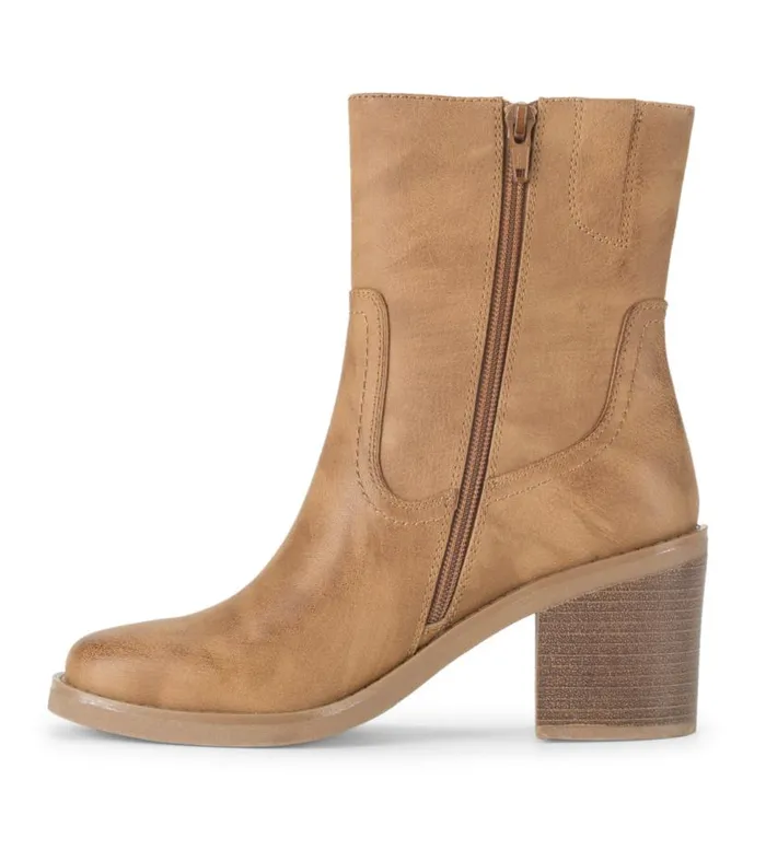 Women Baretraps Booties Mckenna Mid Calf Boot Sandstone Women Baretraps Booties Mckenna Mid Calf Boot Sandstone