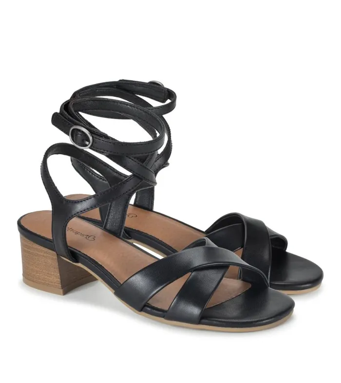 Women Baretraps Classic Comfort Sandals Valerie Block Heel Sandal Black