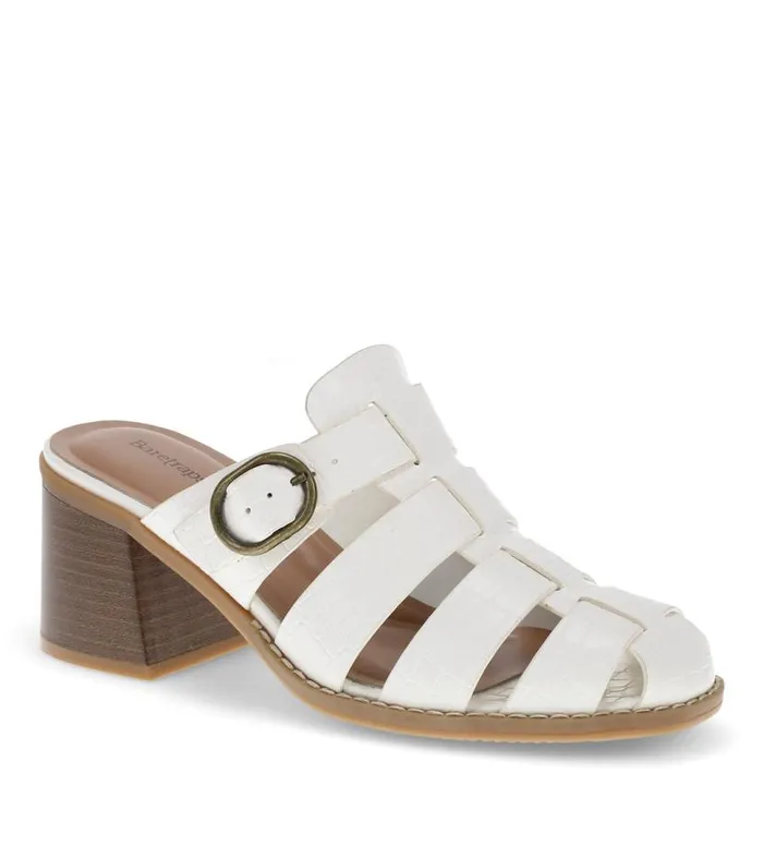 Women Baretraps Classic Comfort Sandals Whitnie Block Heel Sandal Cream