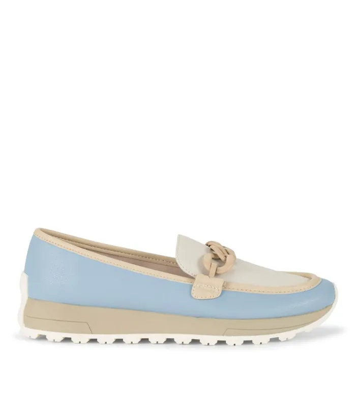 Women Baretraps Flats and Loafers Gael Loafer Island Blue Multi Women Baretraps Flats and Loafers Gael Loafer Island Blue Multi