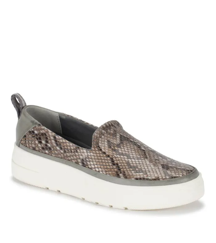 Women Baretraps Flats and Loafers Nevin Slip On Sneaker Slate Snake