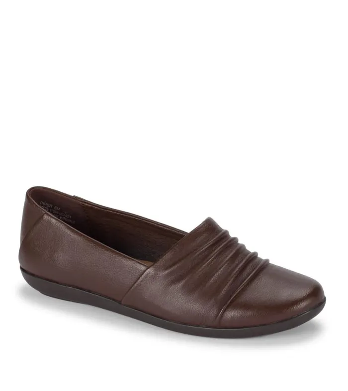 Women Baretraps Flats and Loafers Piper Slip On Dark Brown