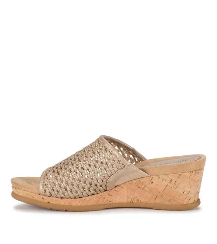 Women Baretraps Slides and Slip On Sandals Flossey Wedge Slide Sandal Soft Gold Women Baretraps Slides and Slip On Sandals Flossey Wedge Slide Sandal Soft Gold