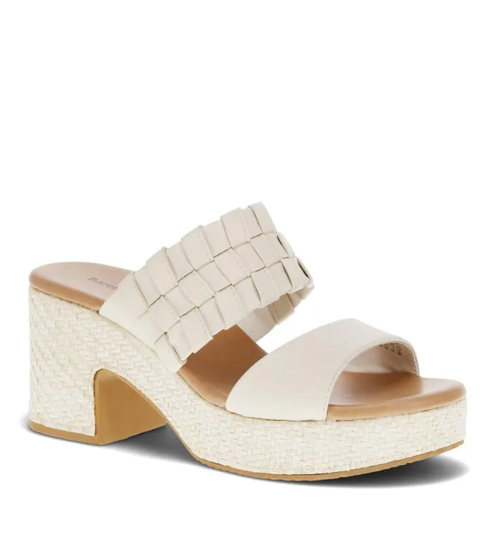 Women Baretraps Slides and Slip On Sandals Mavis Block Heel Slide Sandal Cream Women Baretraps Slides and Slip On Sandals Mavis Block Heel Slide Sandal Cream