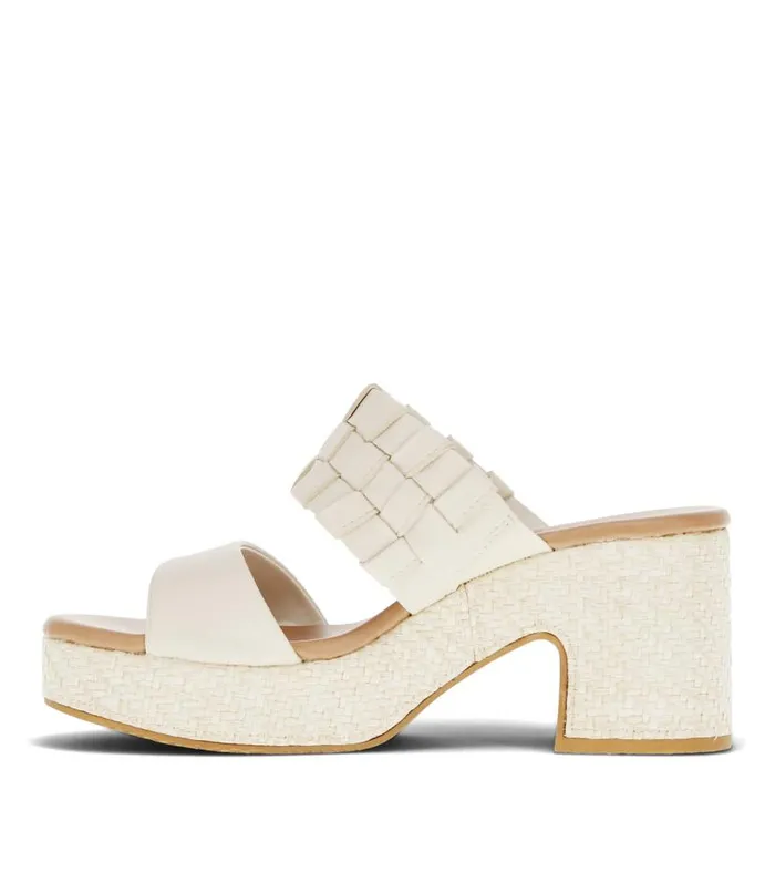 Women Baretraps Slides and Slip On Sandals Mavis Block Heel Slide Sandal Cream Women Baretraps Slides and Slip On Sandals Mavis Block Heel Slide Sandal Cream