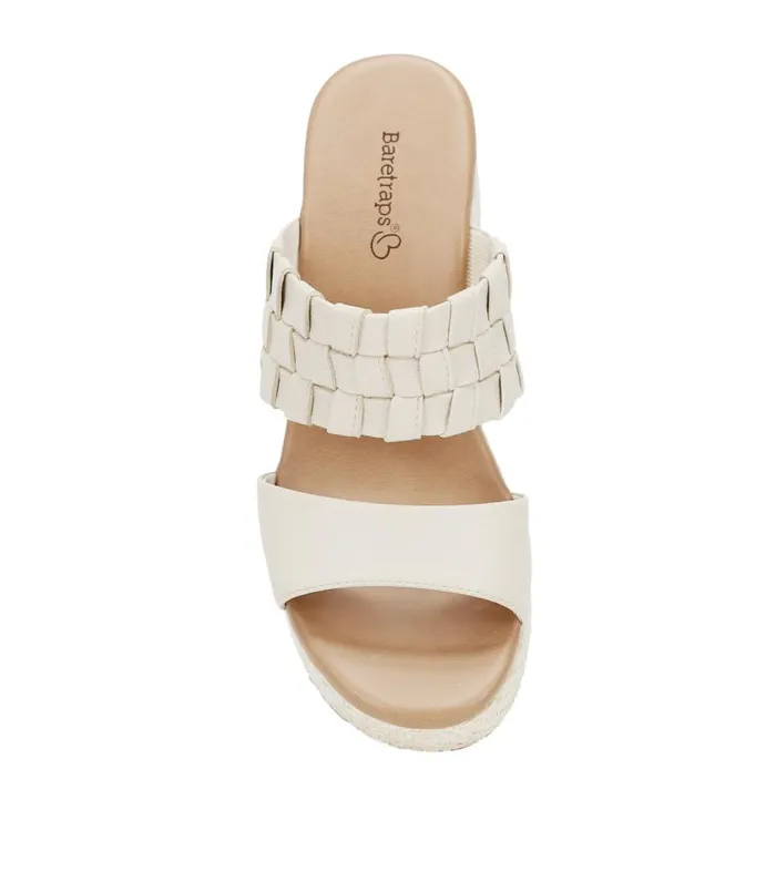 Women Baretraps Slides and Slip On Sandals Mavis Block Heel Slide Sandal Cream Women Baretraps Slides and Slip On Sandals Mavis Block Heel Slide Sandal Cream