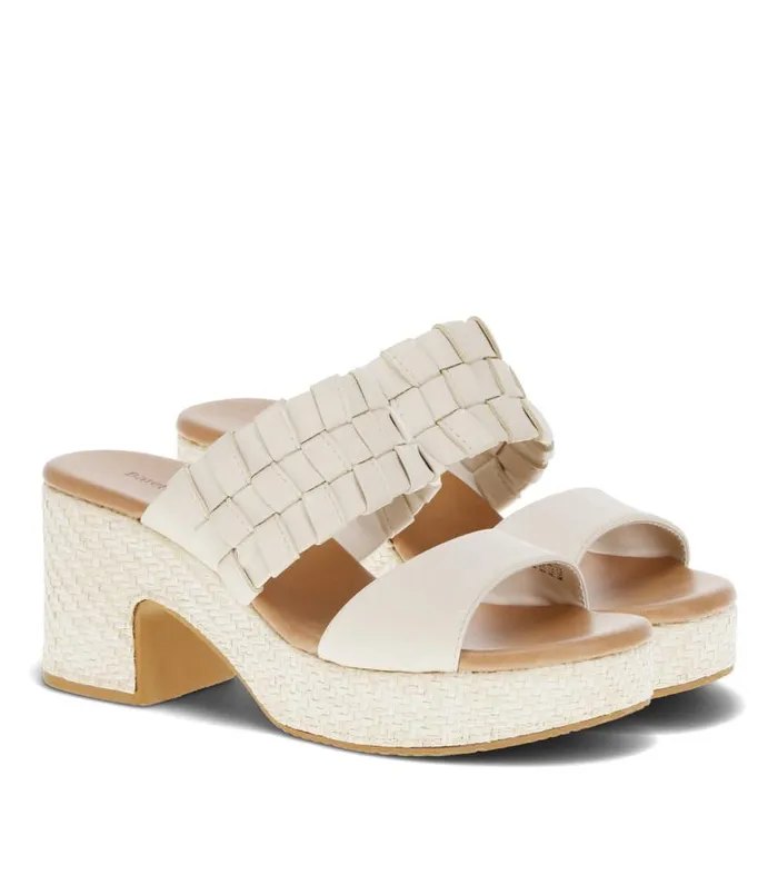 Women Baretraps Slides and Slip On Sandals Mavis Block Heel Slide Sandal Cream Women Baretraps Slides and Slip On Sandals Mavis Block Heel Slide Sandal Cream