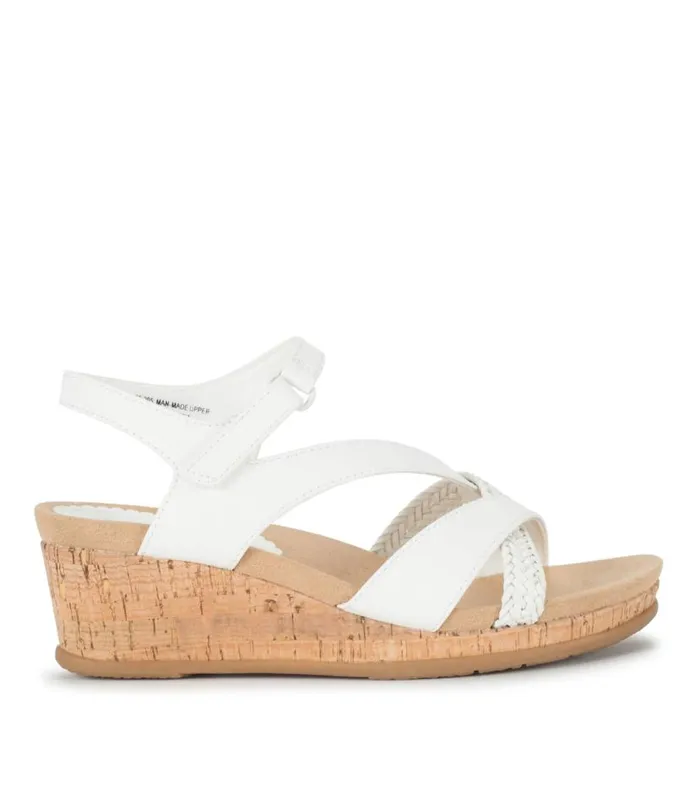 Women Baretraps Wedge Sandals Farah Wedge Sandal White Women Baretraps Wedge Sandals Farah Wedge Sandal White