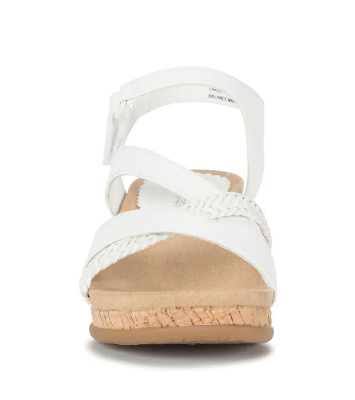 Women Baretraps Wedge Sandals Farah Wedge Sandal White Women Baretraps Wedge Sandals Farah Wedge Sandal White
