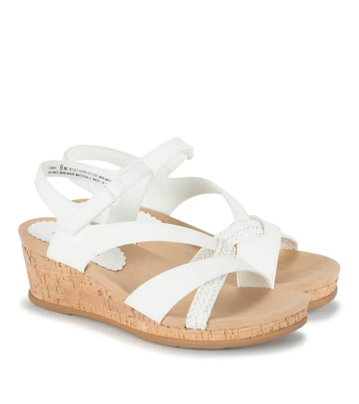 Women Baretraps Wedge Sandals Farah Wedge Sandal White Women Baretraps Wedge Sandals Farah Wedge Sandal White