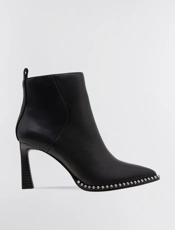 Women BCBG Shoes Beya Leather Bootie Black Women BCBG Shoes Beya Leather Bootie Black