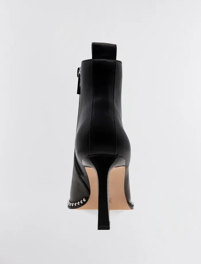 Women BCBG Shoes Beya Leather Bootie Black Women BCBG Shoes Beya Leather Bootie Black