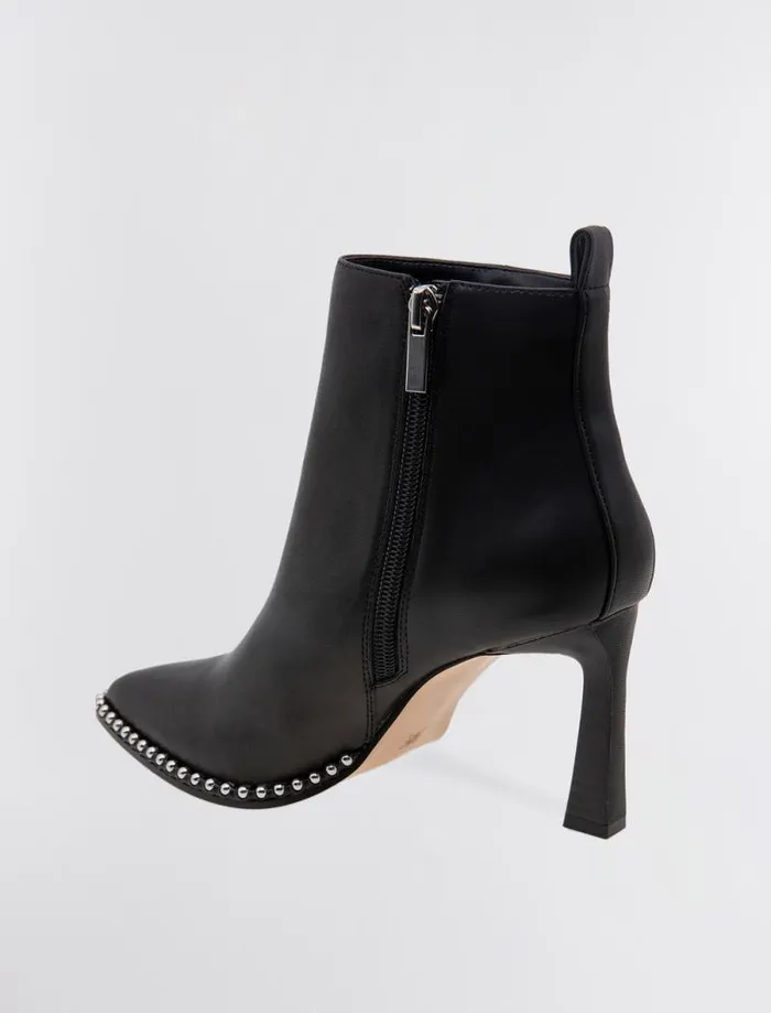Women BCBG Shoes Beya Leather Bootie Black Women BCBG Shoes Beya Leather Bootie Black