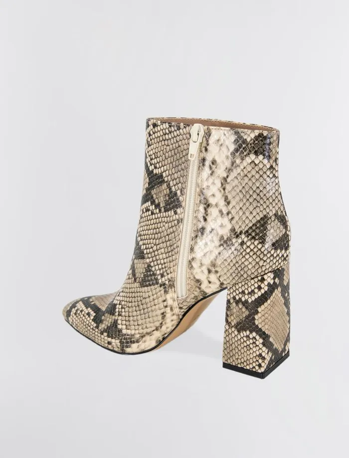 Women BCBG Shoes Briel Snakeskin Bootie Natural Snake Women BCBG Shoes Briel Snakeskin Bootie Natural Snake