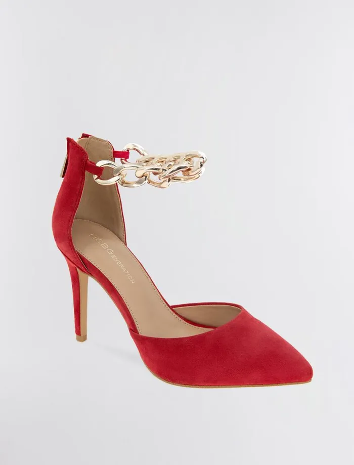 Women BCBG Shoes Haindi Pump Lipstick Suede