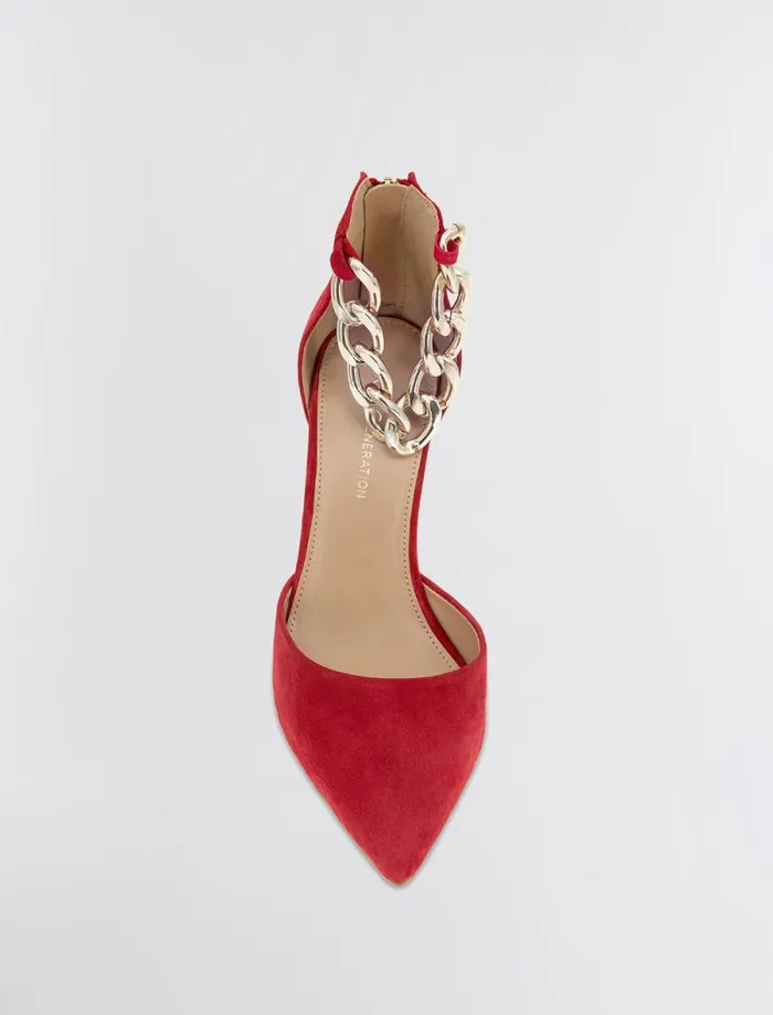 Women BCBG Shoes Haindi Pump Lipstick Suede