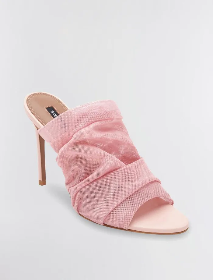 Women BCBG Shoes Sarani Mesh Heel Blush Mesh