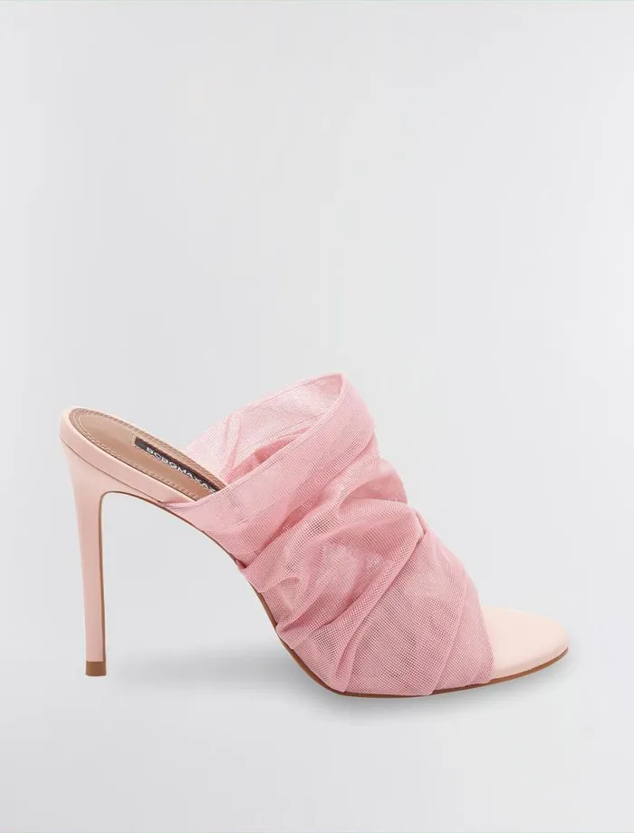 Women BCBG Shoes Sarani Mesh Heel Blush Mesh