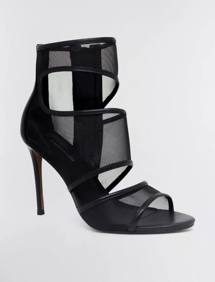 Women BCBG Shoes Surali CutOut Heel Black