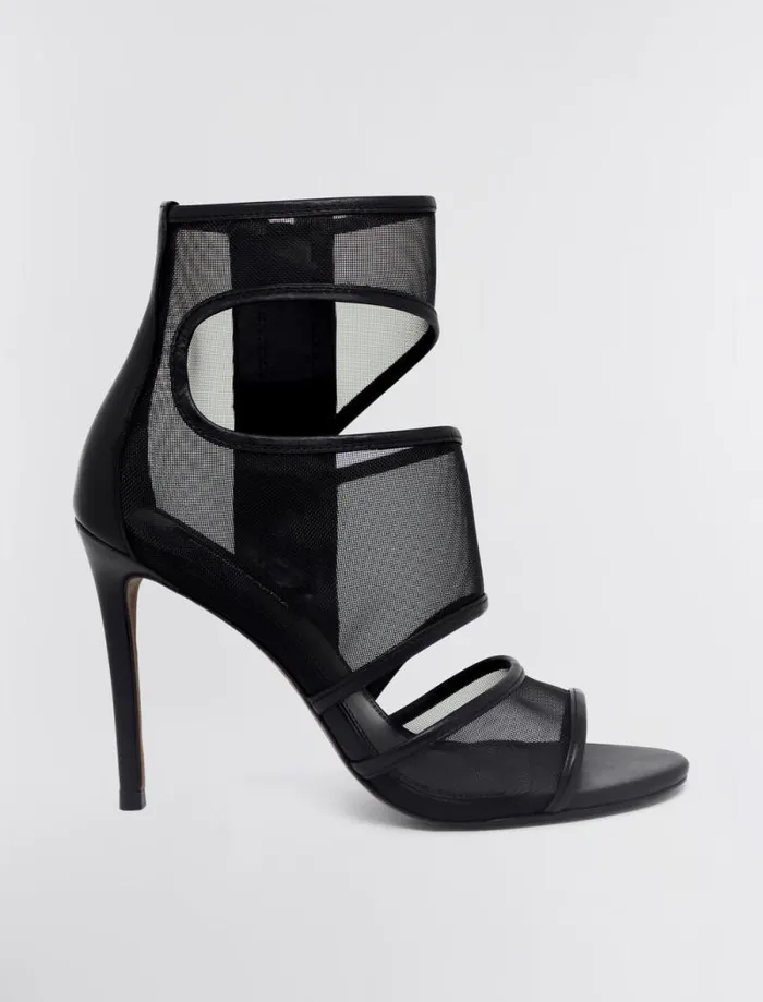 Women BCBG Shoes Surali CutOut Heel Black
