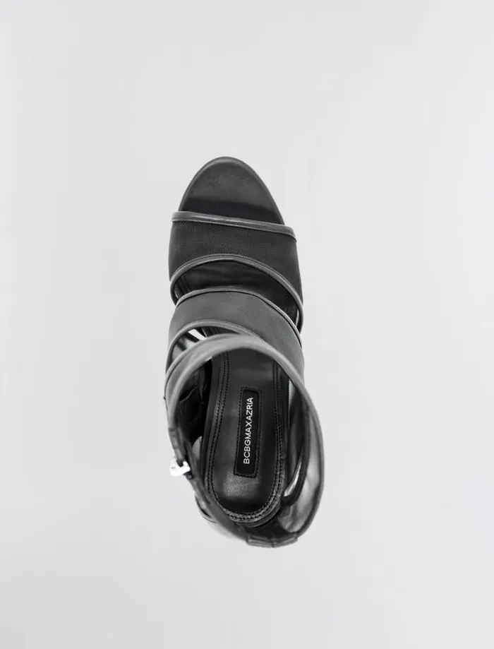 Women BCBG Shoes Surali CutOut Heel Black