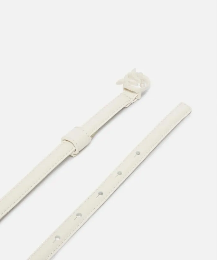 Women Belts Pinko Superthin Colourblock Love Birds Belt 1cm White Whiteblock Colour Women Belts Pinko Superthin Colourblock Love Birds Belt 1cm White Whiteblock Colour