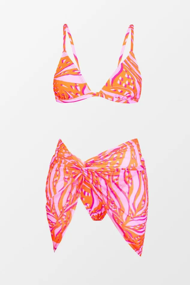 Women Bikini Sets Cupshe Street Art Triangle Adjustable Straps Bikini Set Multicolor