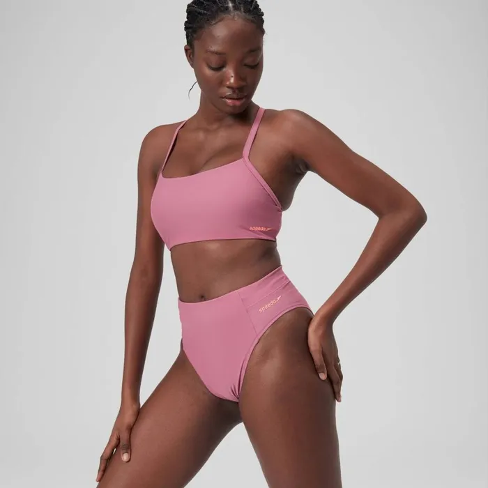 Women Bikinis and Tankinis Speedo Women039s Solid High Waisted Bikini Bottom Pink Women Bikinis and Tankinis Speedo Women039s Solid High Waisted Bikini Bottom Pink