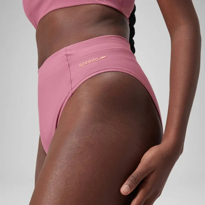 Women Bikinis and Tankinis Speedo Women039s Solid High Waisted Bikini Bottom Pink Women Bikinis and Tankinis Speedo Women039s Solid High Waisted Bikini Bottom Pink