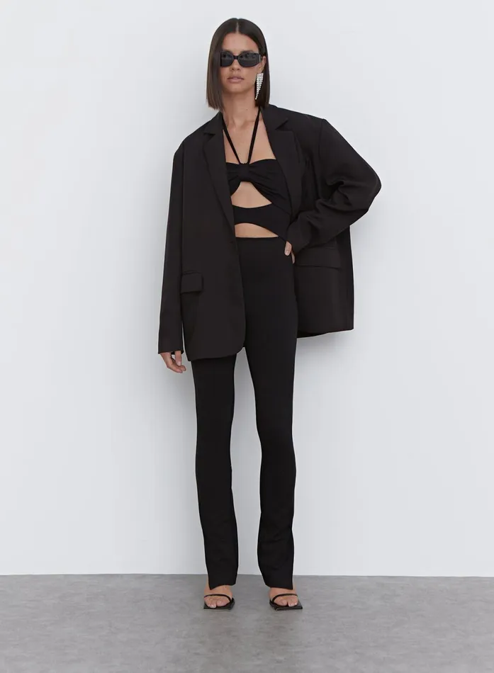 Women Black Cut Out Halterneck Jumpsuit 8211 Blanche 4th and Reckless Party Wear