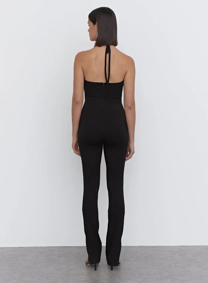 Women Black Cut Out Halterneck Jumpsuit 8211 Blanche 4th and Reckless Party Wear