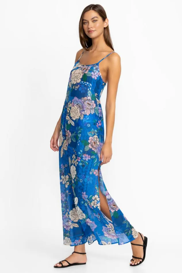 Women BLUE DOVE BACK TIE STRAPPY MAXI DRESS Blue Dove Johnny Was Swim and Resort Women BLUE DOVE BACK TIE STRAPPY MAXI DRESS Blue Dove Johnny Was Swim and Resort