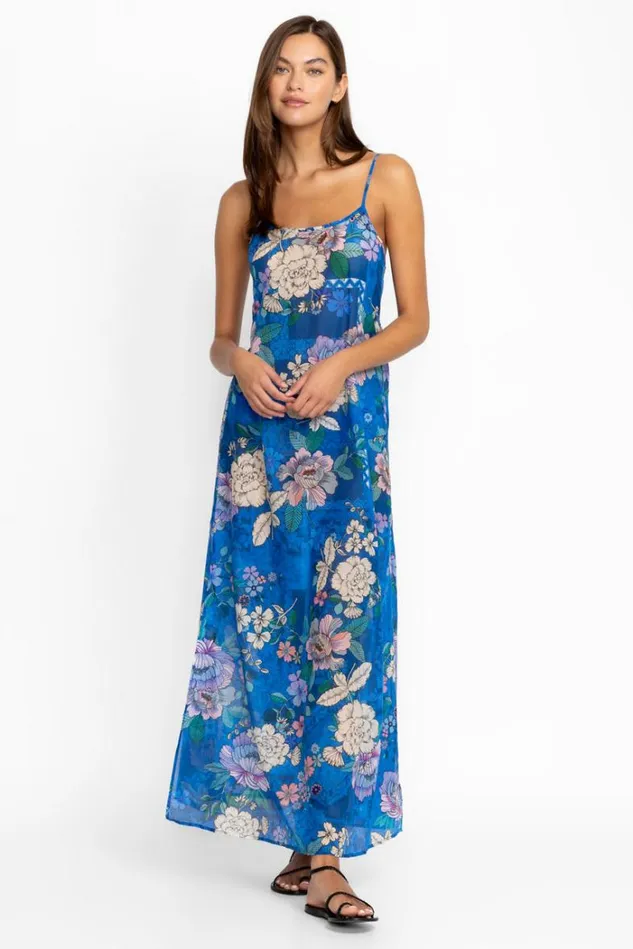 Women BLUE DOVE BACK TIE STRAPPY MAXI DRESS Blue Dove Johnny Was Swim and Resort Women BLUE DOVE BACK TIE STRAPPY MAXI DRESS Blue Dove Johnny Was Swim and Resort