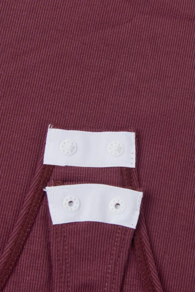 Women Bodysuits Cupshe Laurel Scoop Tie Bodysuit Burgundy