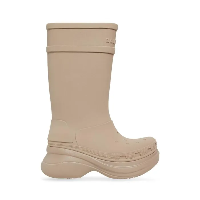 Women Boots and Ankle Boots Balenciaga Crocs Boot In Beige