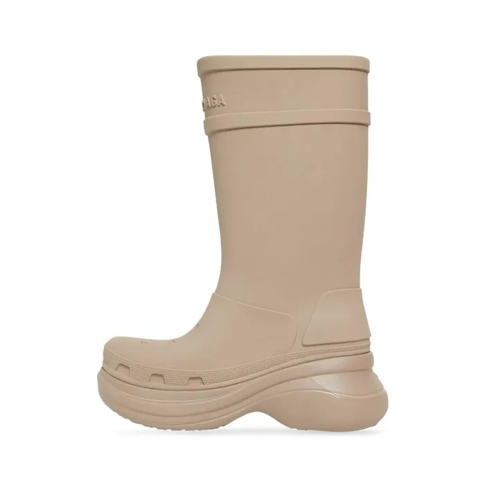 Women Boots and Ankle Boots Balenciaga Crocs Boot In Beige