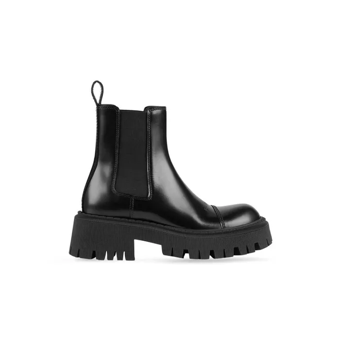 Women Boots and Ankle Boots Balenciaga Tractor 20mm Boot In Black